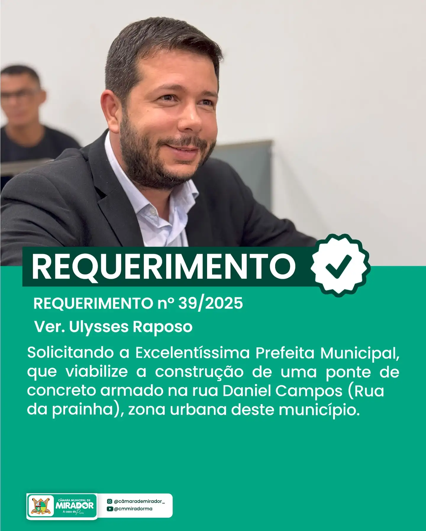 Foto 7 – Resumo da Última Sessão | Câmara Municipal de Mirador
