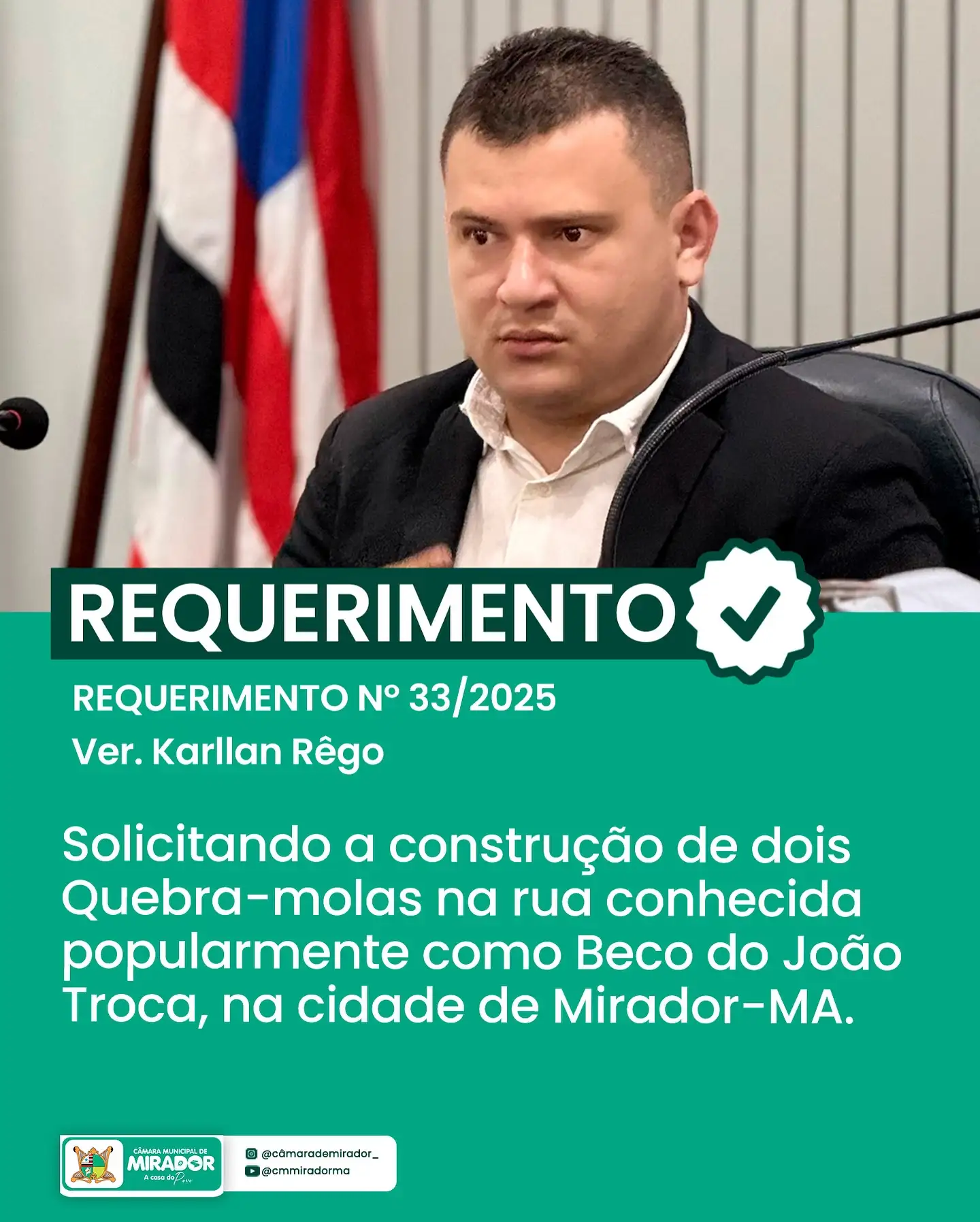 Foto 1 – Resumo da Última Sessão | Câmara Municipal de Mirador